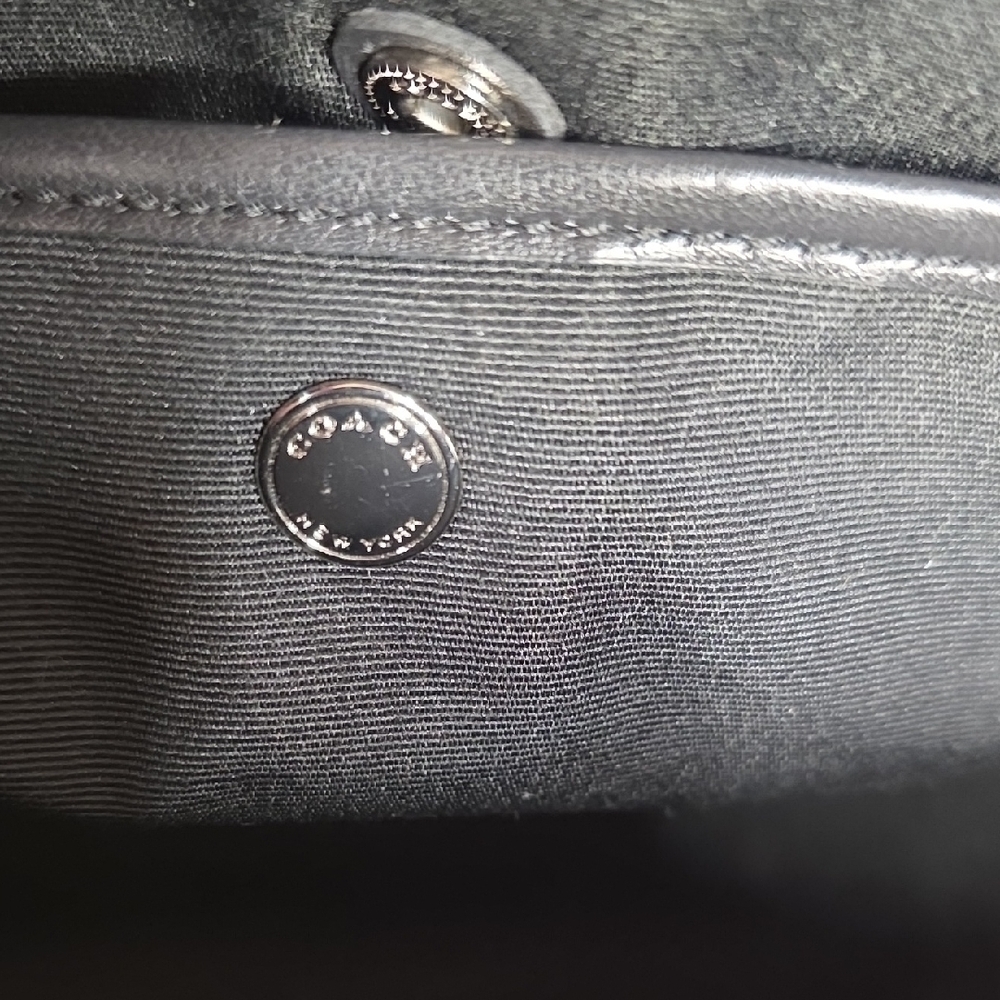 Coach Blue Rose Floral Bag F37566 NWOT - Picture 4 of 7